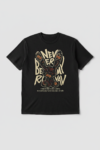 Black Floral Rabbit Graphic Tee 1