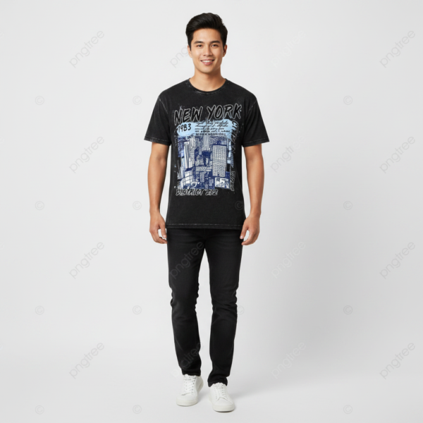 New York Cityscape Graphic T Shirt 1