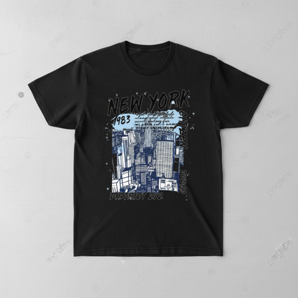 New York Cityscape Graphic T Shirt