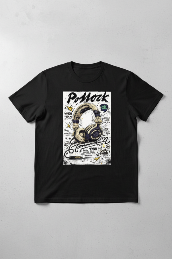 Pollock Headphones Graphic T Shirt