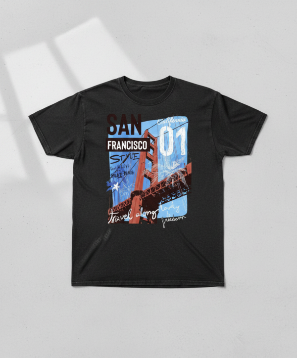 San Francisco Golden Gate Graphic T Shirt