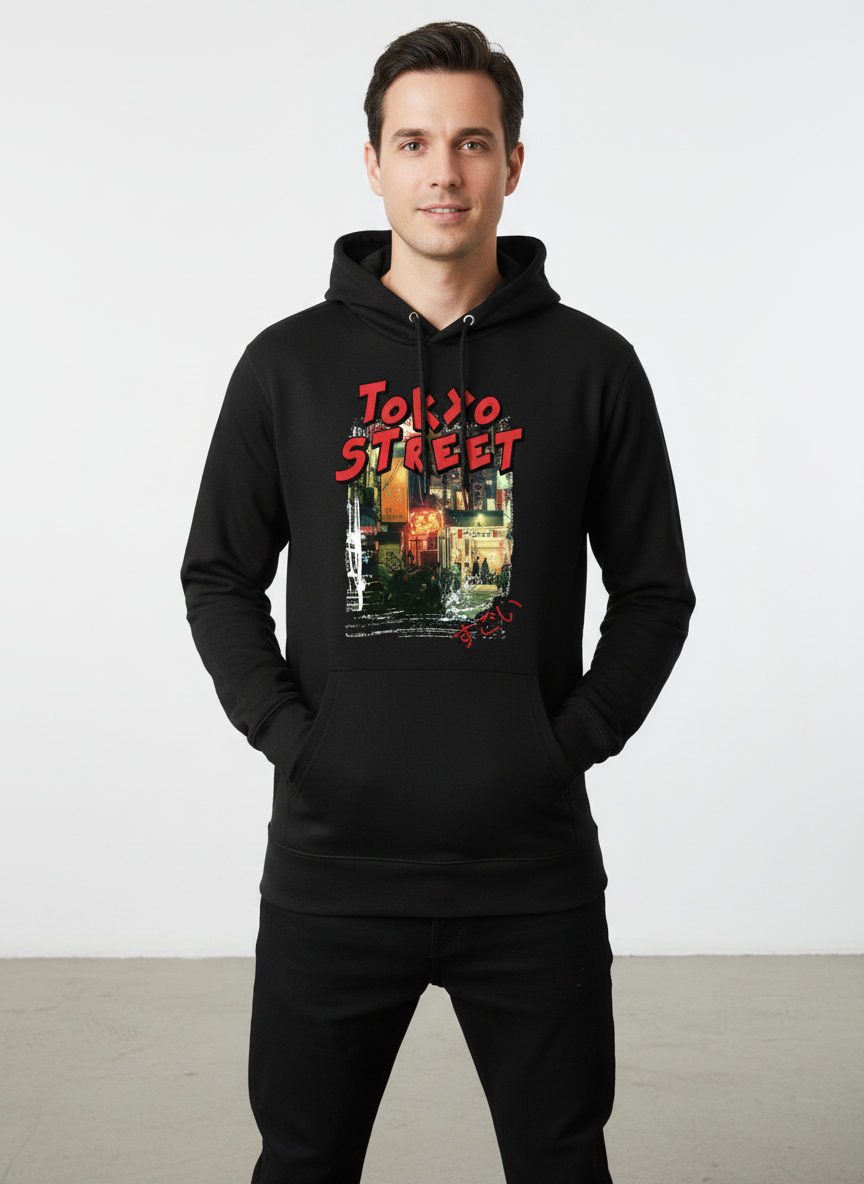 Tokyo Street Graphic Pullover Hoodie 1 Tokyo Street Graphic Pullover Hoodie 1