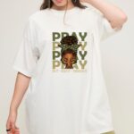 Fortify Your Faith T Shirt Inspirational Christian Graphic Tee Afro Woman Design Unisex Cotton Shirt.jpg