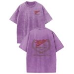 Holafish Miller High Life Acid Wash T Shirt Champagne of Beers Double Sided Graphic Tee Retro Lightweight Cotton Streetwear.jpg