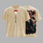 Dark Ninja Illusion Vintage Washed T Shirt Oversized Anime Inspired Graphic Tee.jpg