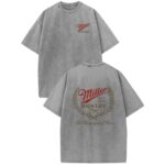 Holafish Miller High Life Acid Wash T Shirt Champagne of Beers Double Sided Graphic Tee Retro Lightweight Cotton Streetwear.jpg
