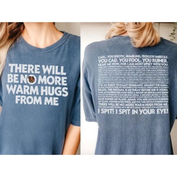 Comfort Colors No More Warm Hugs T Shirt Two Sided Fantasy Graphic Tee Dungeon Crawler Fan Shirt Vintage Gamer Top.jpg
