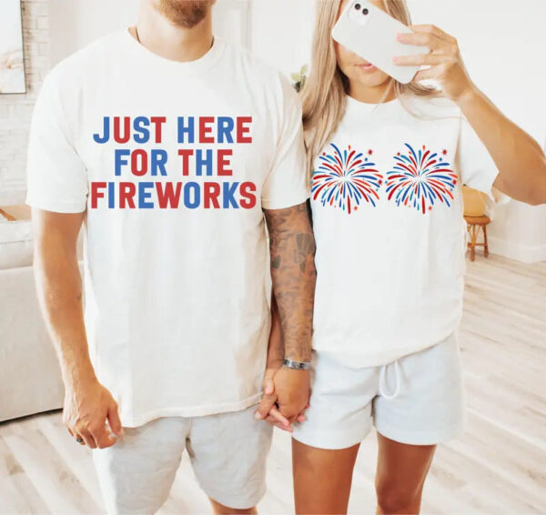 Funny Matching 4th of July Couples T Shirt.jpg