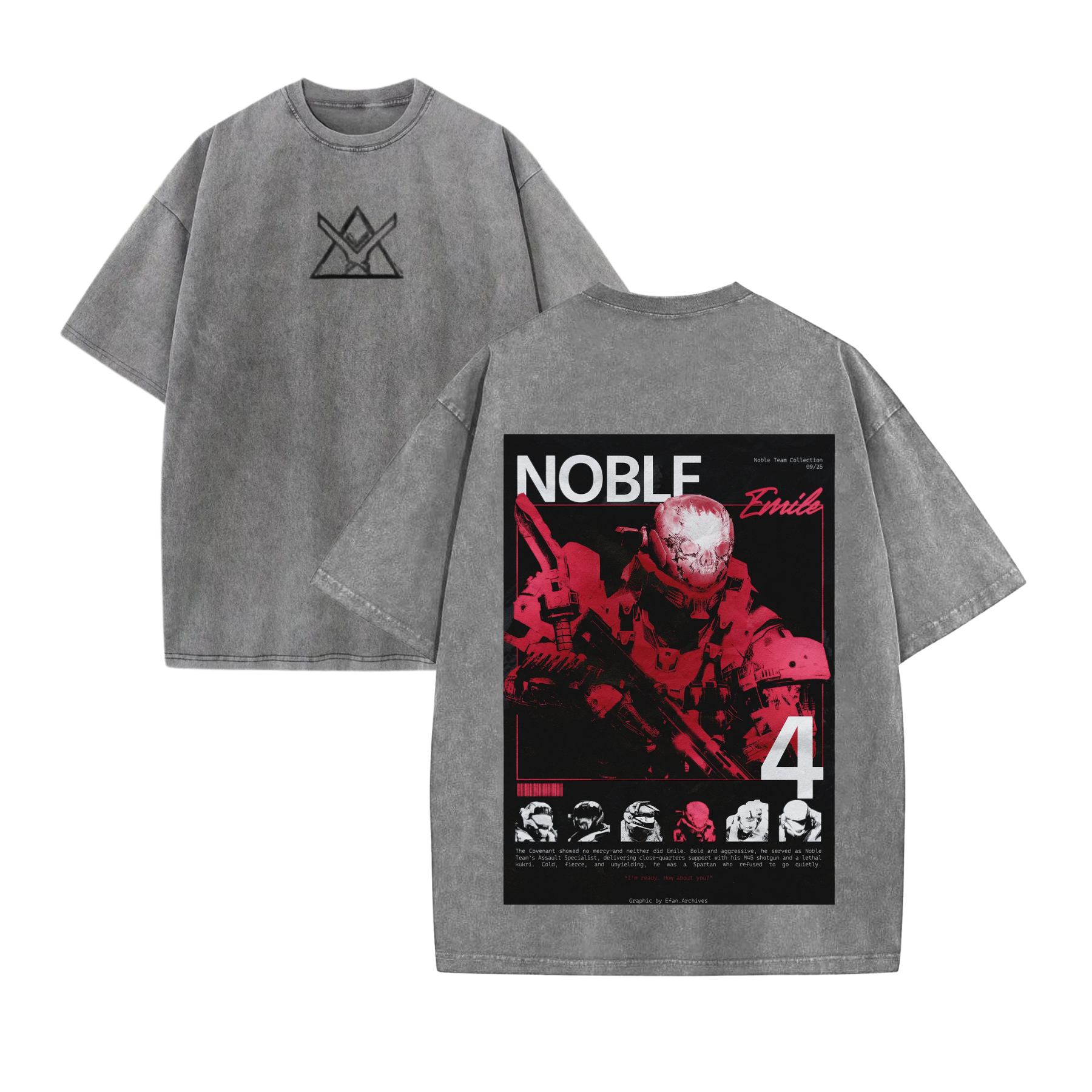 Futuristic Squad Remember the Mission Vintage Washed Apparel Gaming Graphic T Shirt.png