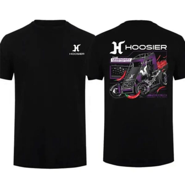 Hoosier Racing Sprint Car T Shirt Dirt Track Motorsports Fan Tee Premium 100 Cotton Outlaw Sprint Car Top Made in USA.jpg